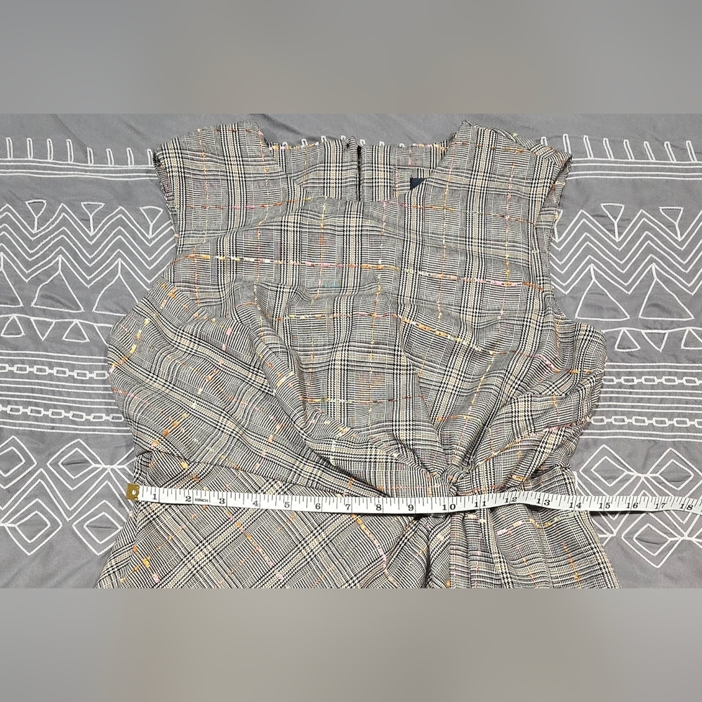 Maeve Reese Plaid Sleeveless Twist Front Dress Size 8 - Picture 7 of 12